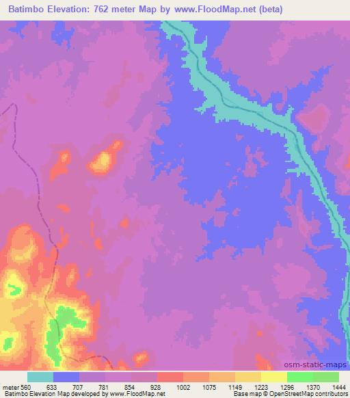 Batimbo,Ethiopia Elevation Map