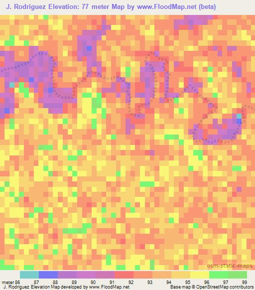 J. Rodriguez,Paraguay Elevation Map
