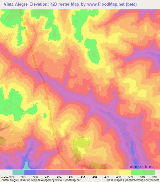 Vista Alegre,Brazil Elevation Map
