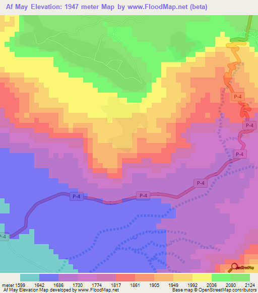 Af May,Eritrea Elevation Map