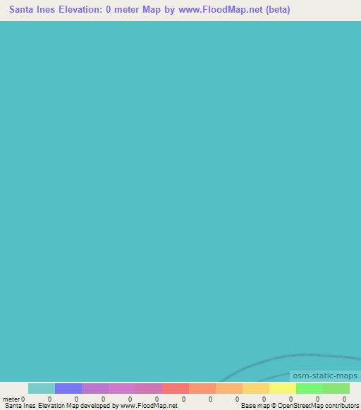 Santa Ines,Venezuela Elevation Map
