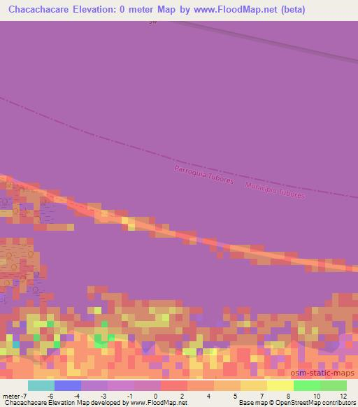 Chacachacare,Venezuela Elevation Map