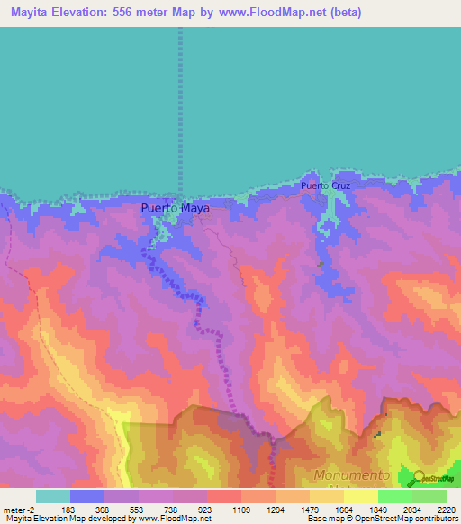 Mayita,Venezuela Elevation Map