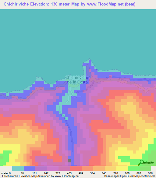 Chichiriviche,Venezuela Elevation Map