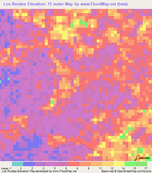 Los Rurales,Venezuela Elevation Map