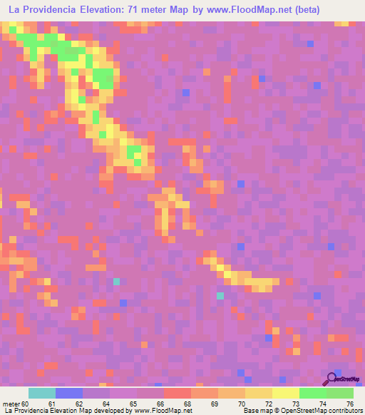La Providencia,Venezuela Elevation Map