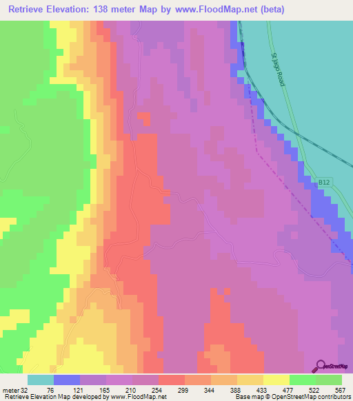Retrieve,Jamaica Elevation Map