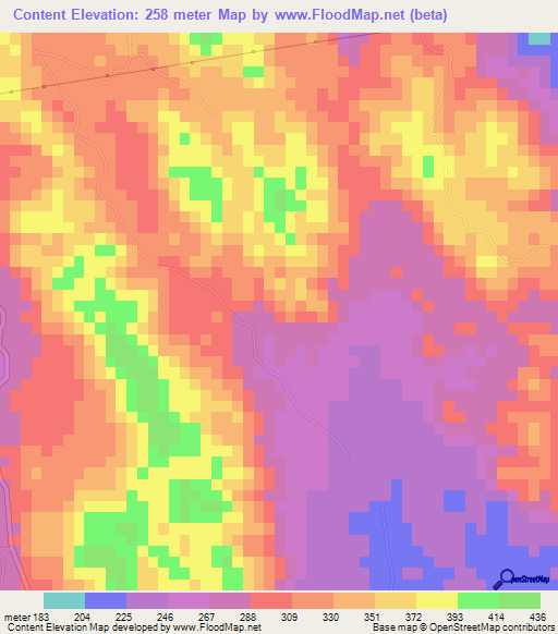 Content,Jamaica Elevation Map