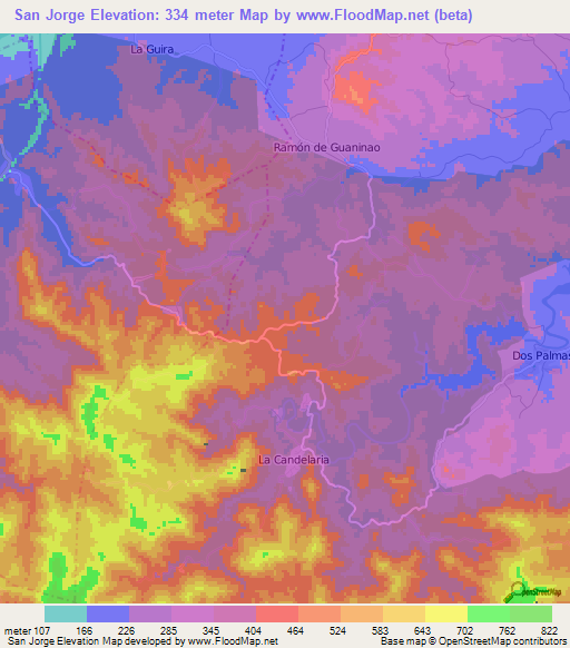 San Jorge,Cuba Elevation Map
