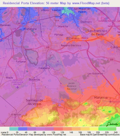 Residencial Porta,Cuba Elevation Map