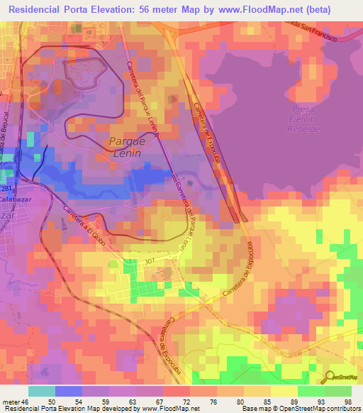 Residencial Porta,Cuba Elevation Map