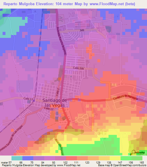 Reparto Mulgoba,Cuba Elevation Map