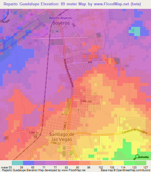 Reparto Guadalupe,Cuba Elevation Map