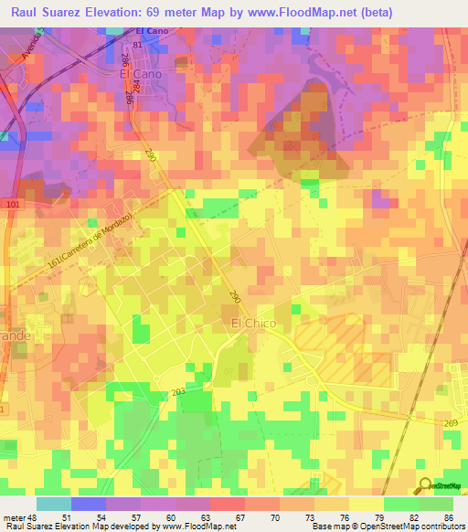 Raul Suarez,Cuba Elevation Map