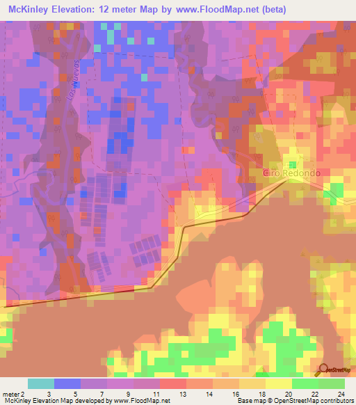 McKinley,Cuba Elevation Map