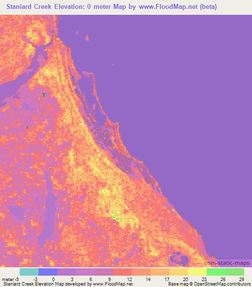 Staniard Creek,Bahamas Elevation Map