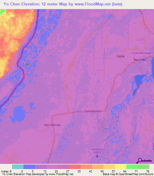 Yo Chen,Belize Elevation Map