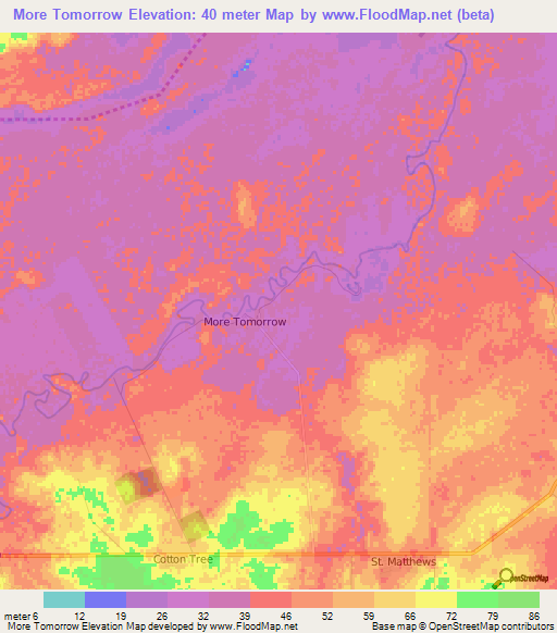 More Tomorrow,Belize Elevation Map