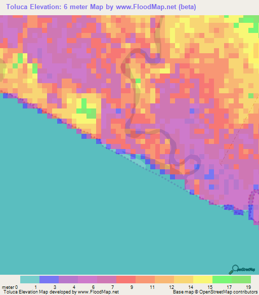 Toluca,El Salvador Elevation Map