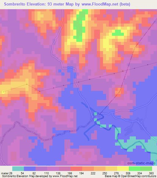 Sombrerito,El Salvador Elevation Map
