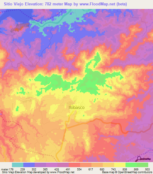 Sitio Viejo,El Salvador Elevation Map