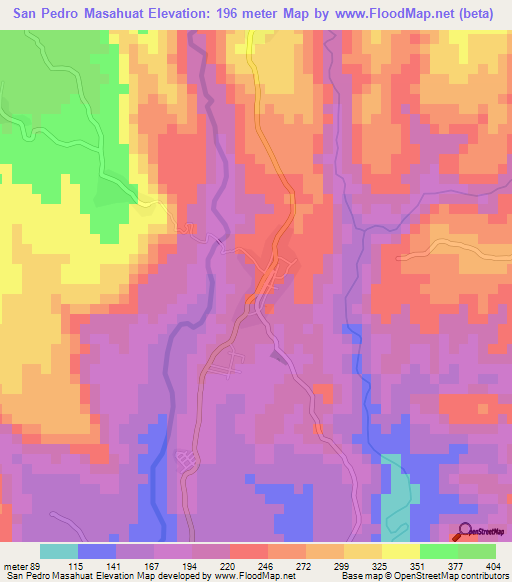 San Pedro Masahuat,El Salvador Elevation Map