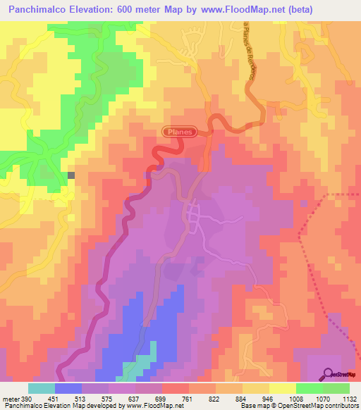 Panchimalco,El Salvador Elevation Map