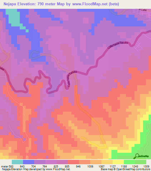 Nejapa,El Salvador Elevation Map