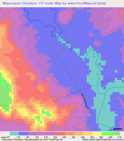 Mayucaquin,El Salvador Elevation Map