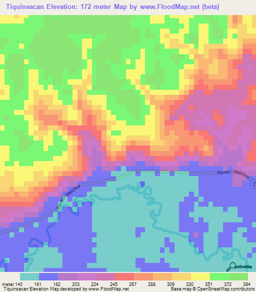 Tiquinsacan,Guatemala Elevation Map