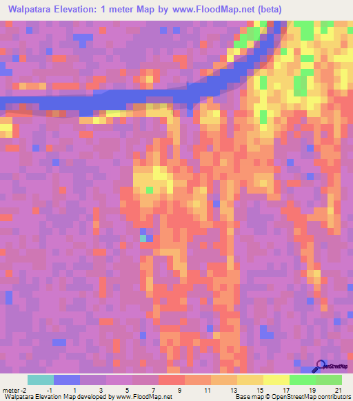 Walpatara,Honduras Elevation Map