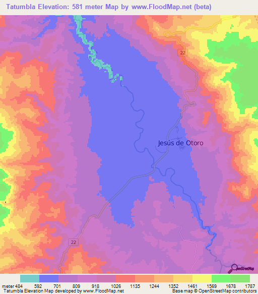Tatumbla,Honduras Elevation Map