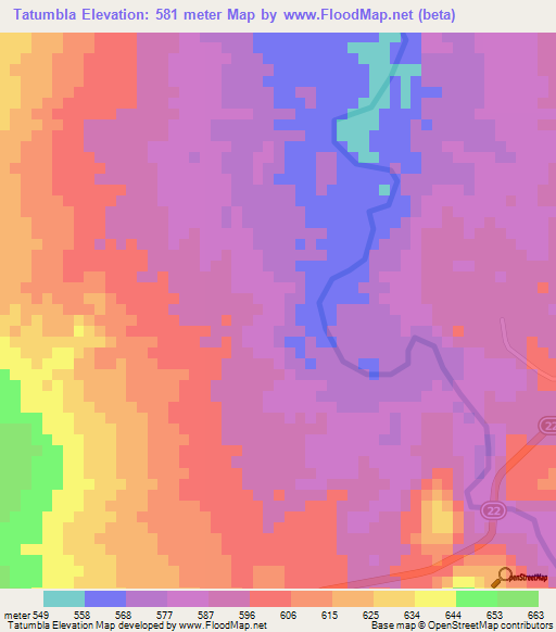 Tatumbla,Honduras Elevation Map
