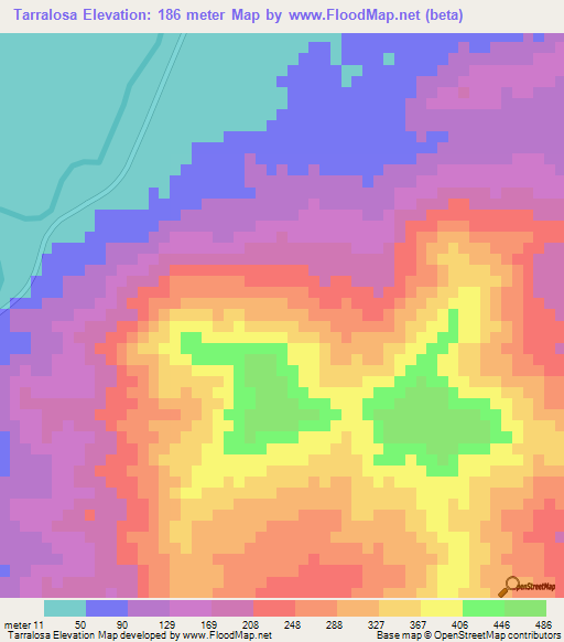Tarralosa,Honduras Elevation Map