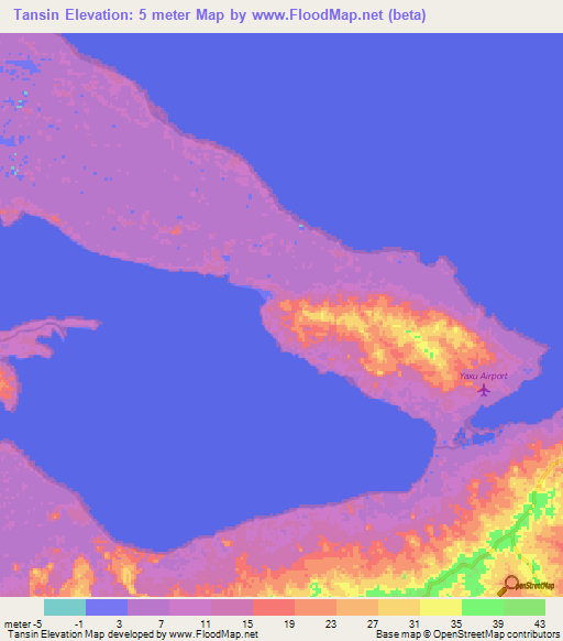 Tansin,Honduras Elevation Map