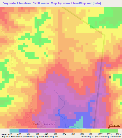 Suyande,Honduras Elevation Map