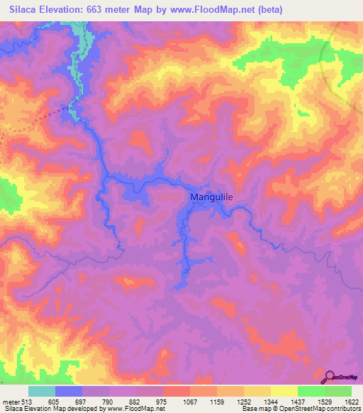 Silaca,Honduras Elevation Map