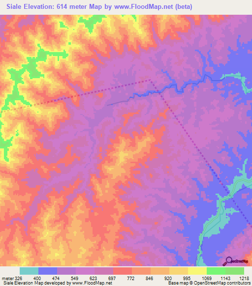 Siale,Honduras Elevation Map