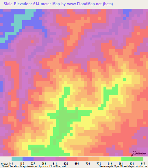 Siale,Honduras Elevation Map