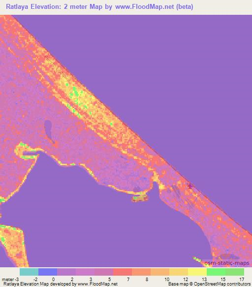 Ratlaya,Honduras Elevation Map