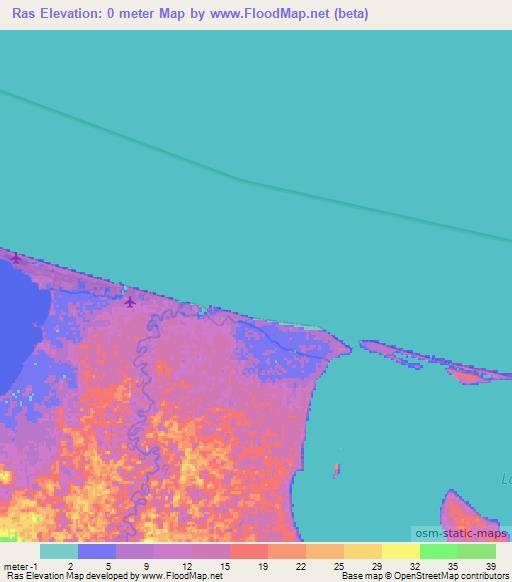 Ras,Honduras Elevation Map