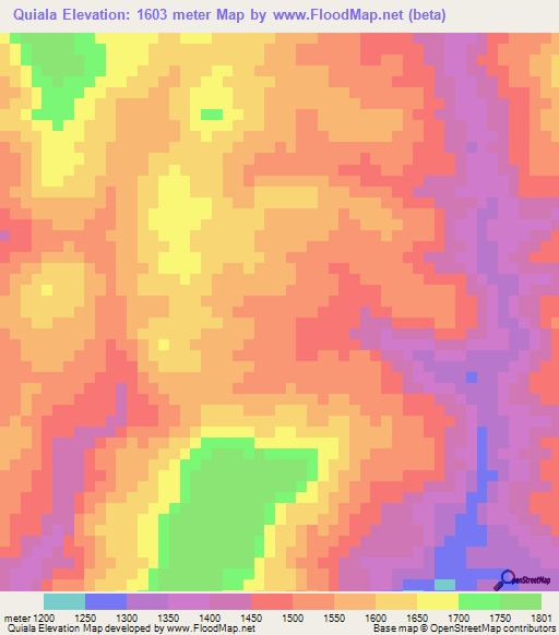 Quiala,Honduras Elevation Map