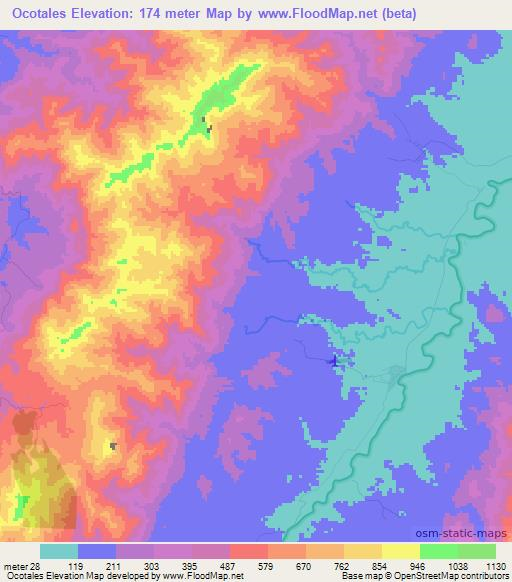 Ocotales,Honduras Elevation Map