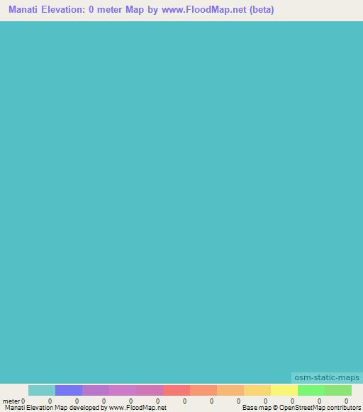 Manati,Honduras Elevation Map