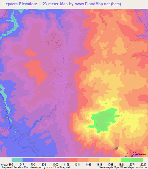 Lepaera,Honduras Elevation Map