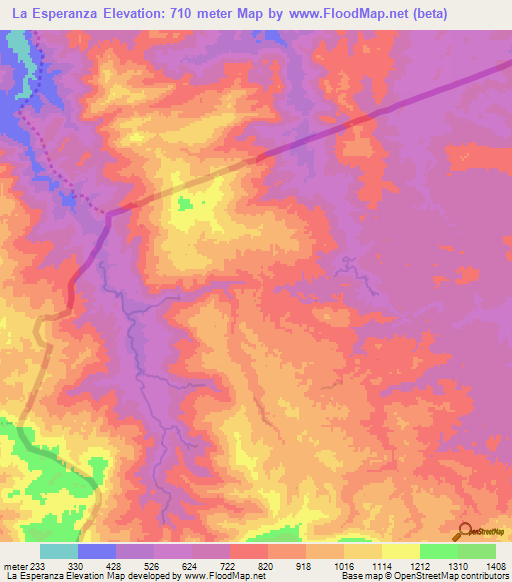 La Esperanza,Honduras Elevation Map