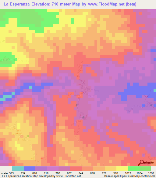 La Esperanza,Honduras Elevation Map