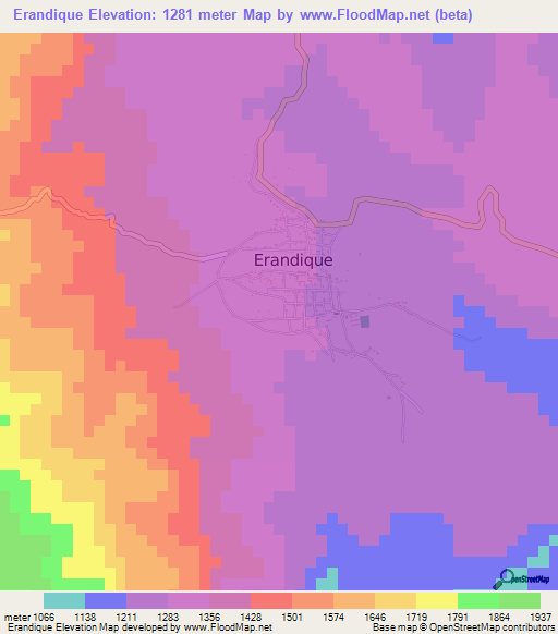 Erandique,Honduras Elevation Map