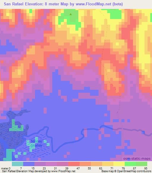 San Rafael,Nicaragua Elevation Map