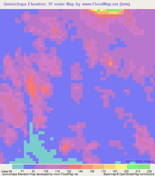 Quimichapa,Nicaragua Elevation Map
